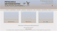 Desktop Screenshot of petalumaorthodontics.com